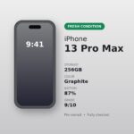 iPhone 13 Pro Max 256GB Graphite (Used – Fresh Condition)