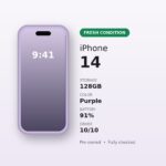 iPhone 14 128GB Purple (Used – Fresh Condition)