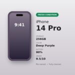 iPhone 14 Pro 256GB Deep Purple (Used – Fresh Condition)