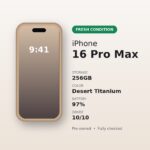 iPhone 16 Pro Max 256GB Desert Titanium (Used – Fresh Condition)